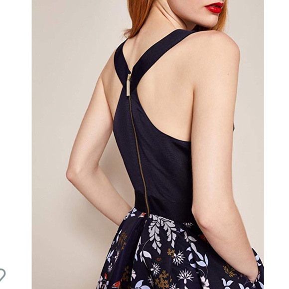 Ted Baker Bethah Kyoto floral Fit &Flare dress - Picture 4 of 8